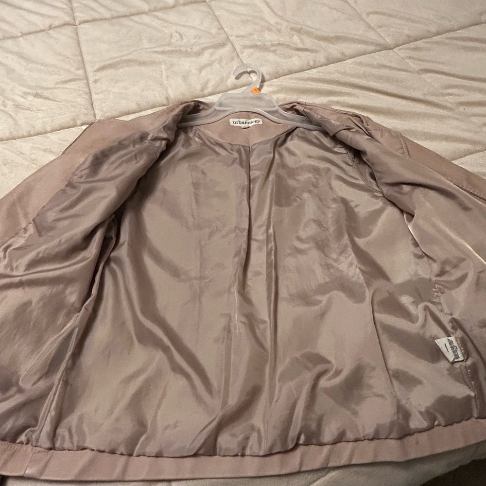 Urbanology Beige Faux Leather Moto Jacket - Picture 8 of 15